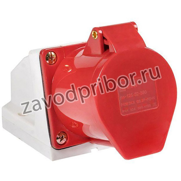 Розетка наружн. уст. 32А 380В 3P+РЕ+N IP44 (125) EKF ps-125-32-380