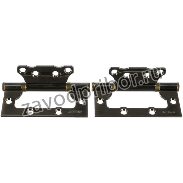 Петля накладная 100*75*2,5-B2-Steel-AB 2шт 18042
