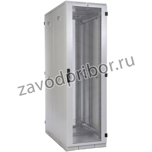 Шкаф серверный ЦМО (ШТК-С-45.8.12-48АА) напольный 45U 800x1200мм пер.дв.перфор. задн.дв.перфор.2-хст. направл.под закл.гайки 1000кг серый 10