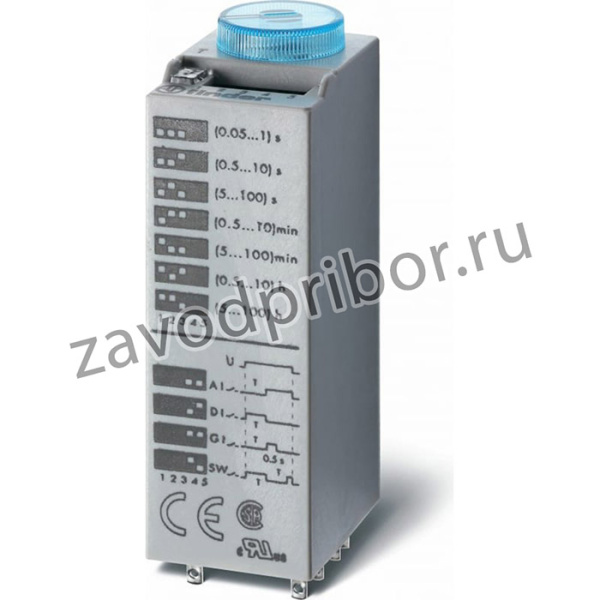 Миниатюрное съемное реле времени функц: Ai, Di, gi, sW, 4 CO конт. 7а, = 24, 850400240000