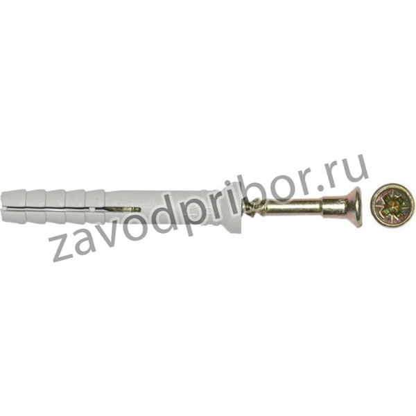 Дюбель-гвоздь грибовидный бортик 6x40 полипропилен 100 шт KR-02-3621-001