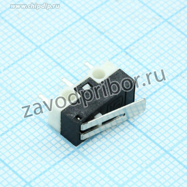 DM1-04P-30G-G, Микропереключатель с рычажком 18мм 1А 125В, прямые выводы