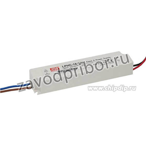LPHC-18-700, AC/DC LED, 6-25В,0.7А,17.5Вт,IP67 блок питания для светодиодного освещения