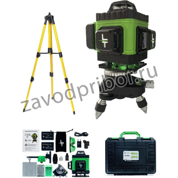 Профессиональный Лазерный уровень L16-360Z 4D 16 линий + штатив 1.6м L16-360Z/1.6м