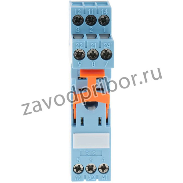 S-12, Гнездо реле, DIN-рейка, Винт, 5 А, 250 В