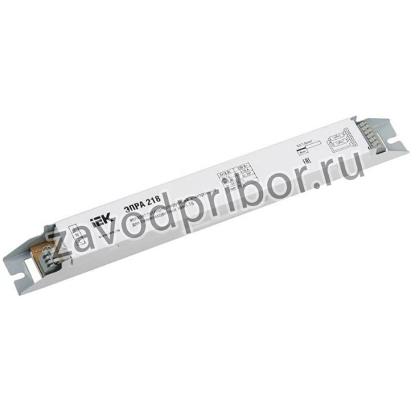 Аппарат пускорегулирующий электронный (ЭПРА) 218 для линейных ЛЛ T8 IEK LLV218D-EBFL-2-18