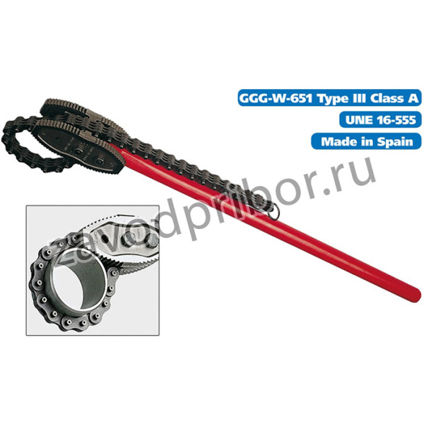 Цепной трубный ключ HEAVY DUTY 12" 103350000