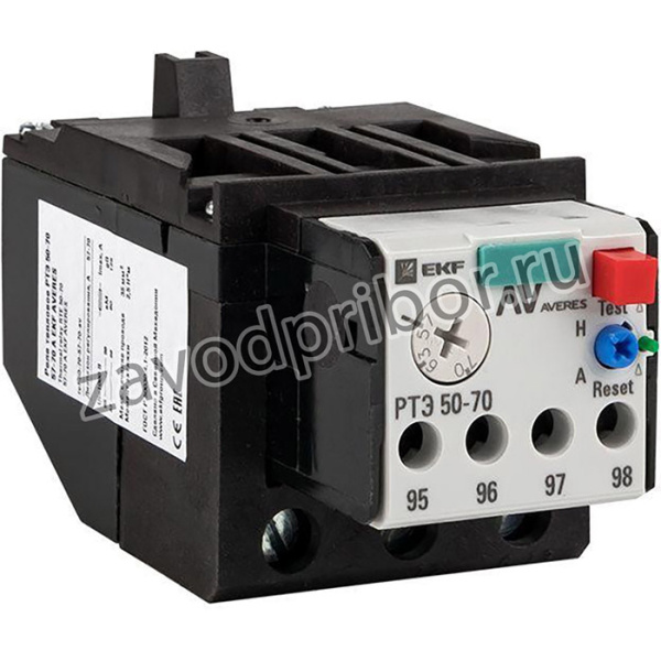 Реле тепловое РТЭ 50-70 32-50А EKF AVERES rel-50-70-32-50-av