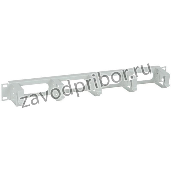 Органайзер кабельный 19 дюйм 1U 5 колец сер. ITK CO35-1M5RM