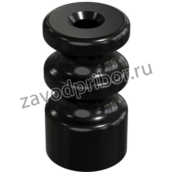 Изолятор универсальный двойной, цвет - черный GE70225-05