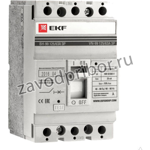 Выключатель нагрузки ВН-99 160/160А 3P EKF PROxima | sl99-160-160 | EKF