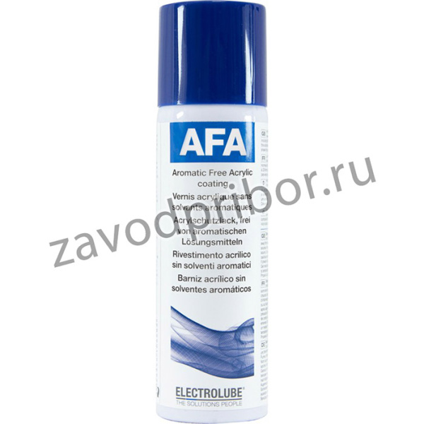 AFA200, Transparent Acrylic Conformal Coating, 200 ml Aerosol, -65°C min, +125°C max