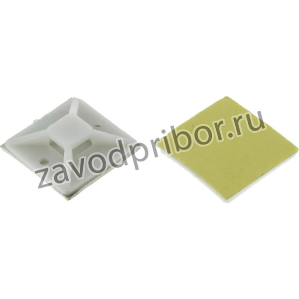 Самоклеящаяся площадка 30х30 мм белая 100 шт. PROxima plc-30x30