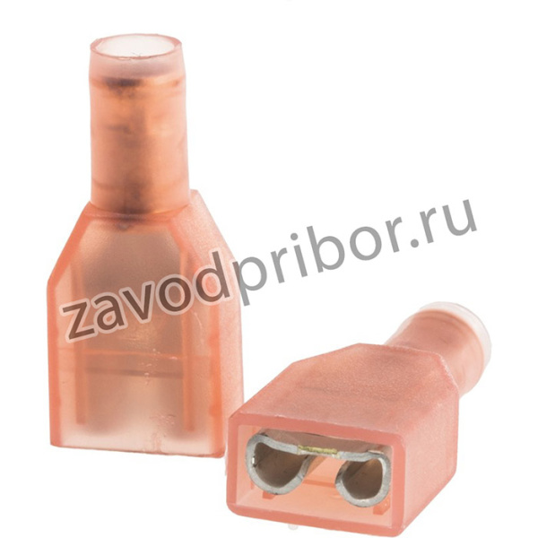 735279, Наконечник плоский 6,3мм 0,8мм "мама" 0,3-0,75мм2 обжим