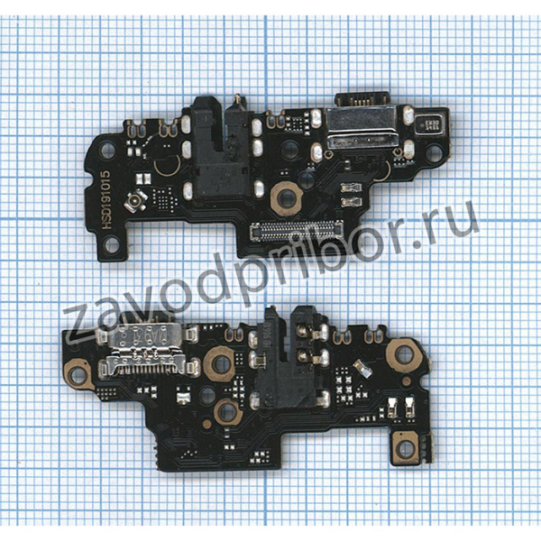 Шлейф для Xiaomi Redmi Note 8 Pro с разъемом зарядки и микрофоном