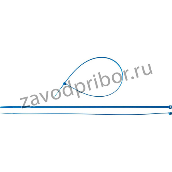 Кабельные стяжки синие КС-С1, 4.8 x 400 мм, 100 шт, нейлоновые, ЗУБР Профессионал