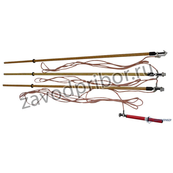 ЗПЛ-110Н-3 — заземление переносное для воздушных линий 3-х фазное до 110кВ с тремя штангами