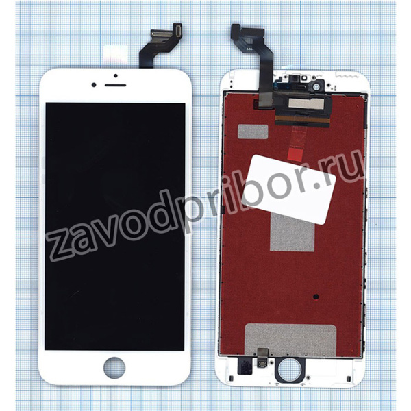 Дисплей (экран) в сборе с тачскрином для iPhone 6S Plus (Sharp) белый