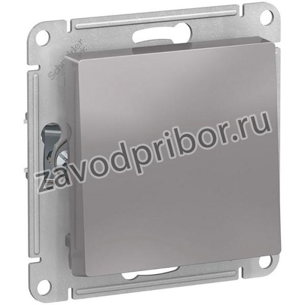 Выключатель 1-кл. СП AtlasDesign 10А IP20 (сх. 1) 10AX с самовозвратом механизм алюм. SE ATN000315