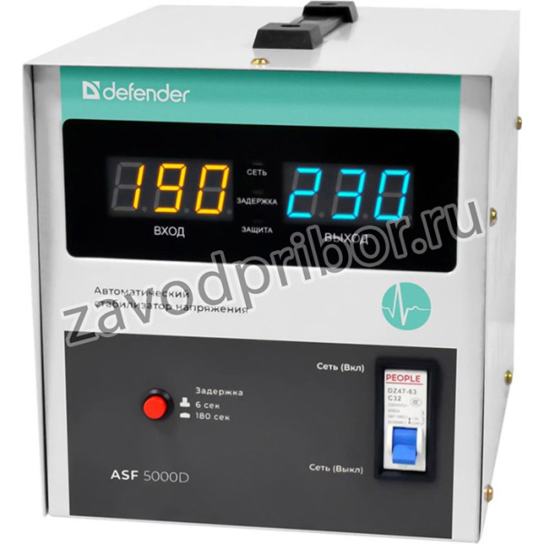 Стабилизатор напряжения Defender ASF 5000D белый [99039]