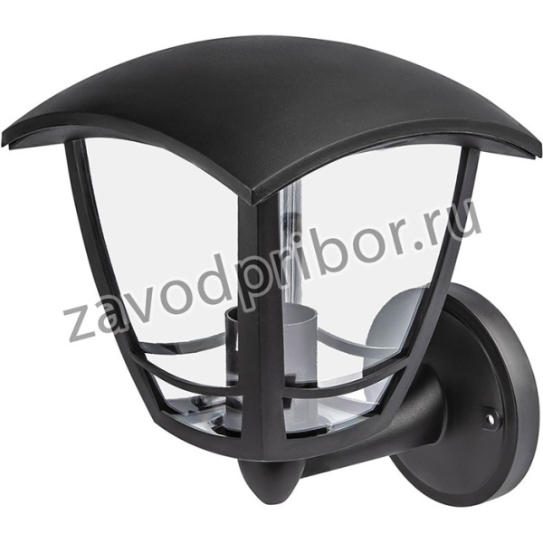 Садово-парковый светильник ЭРА НБУ 07-40-001 Дели черный 4 гранный настенный IP44 Е27 max40Вт Б0051185