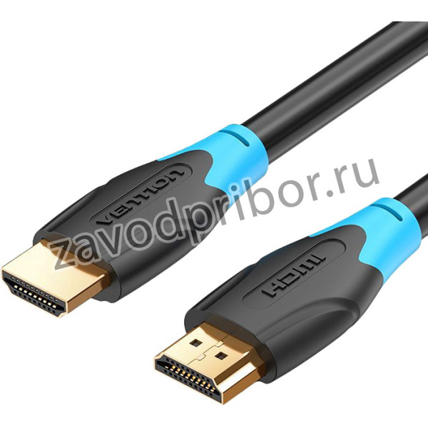 Кабель Vention HDMI(m)/HDMI(m) - 0.75 м (AACBE), Кабель Vention HDMI High speed v2.0 with Ethernet 19M/19M - 0.75м