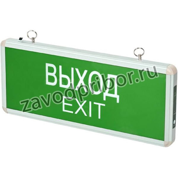 Светильник светодиодный (оповещатель) PEL 101-1 "ВЫХОД-EXIT" 3Вт 1.2В IP20 (табло) аварийный JazzWay 5032989
