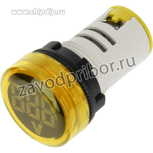 36-5002, Индикатор значения напряжения желтый VD22 70-500 В