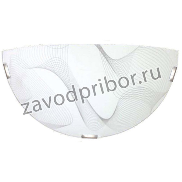 Светильник НББ 21-60 М19 "Бриз" 300/2 1х60Вт E27 IP20 матов. бел./клипсы штамп метал. (инд. упак.) Элетех 1005205921