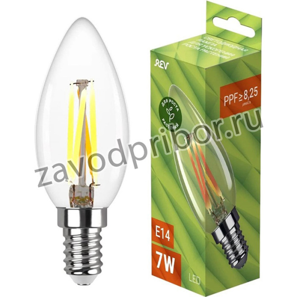 Лампа сд FILAMENT для растений свеча C37 7 Вт, E14 32556 7