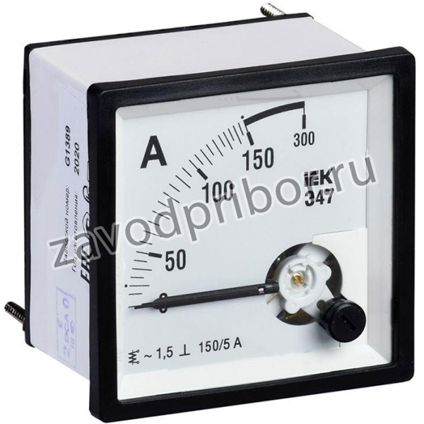 Амперметр Э47 96х96мм 150/5А кл. точн. 1.5 IEK IPA20-6-0150-E