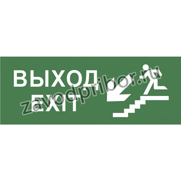 Самоклеящаяся этикетка ЭРА INFO-SSA-109 350х130мм "Выход/лестница вниз/фигура" SSA-101 Б0048478
