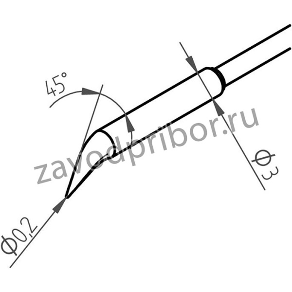 0462SDLF002, Насадки для выпаивания 0.2мм к Chip Tool VARIO
