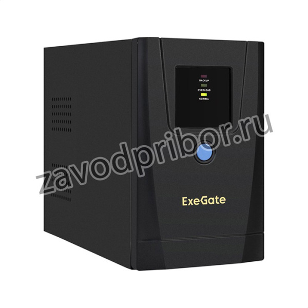 ИБП ExeGate SpecialPro UNB-900.LED.AVR.1SH.2C13 900VA/500W, LED, AVR,1*Schuko+2*C13, металлический корпус, Black