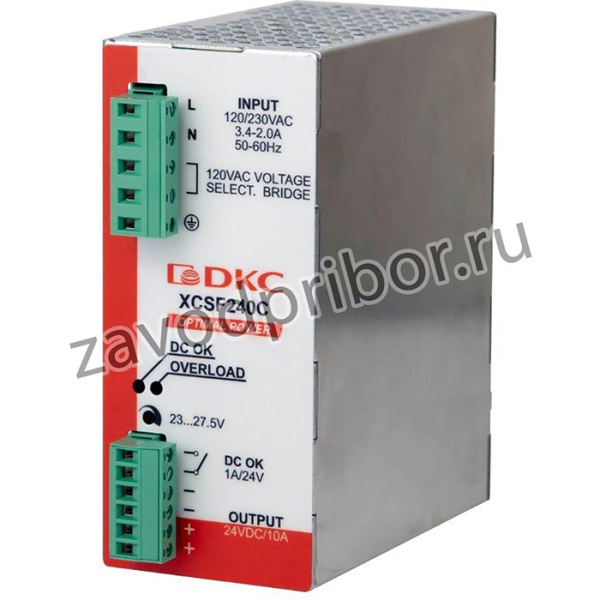 Источник питания OPTIMAL POWER 1ф 240Вт 5А 48В с ORing диодом DKC XCSF240DP